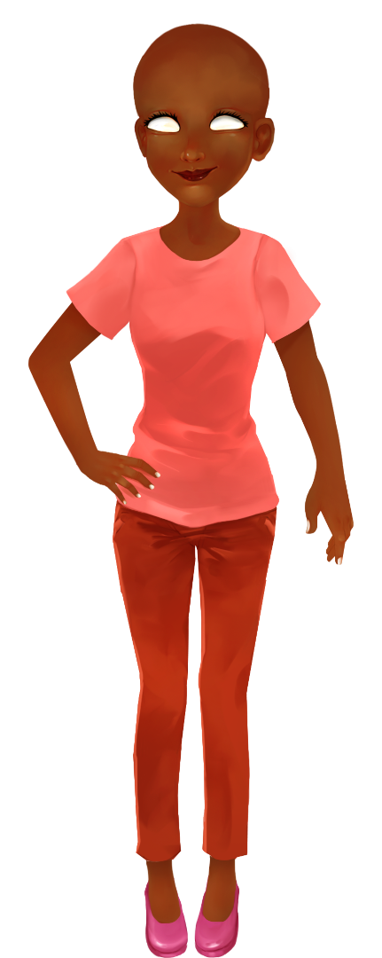 Preview of character with chosen options